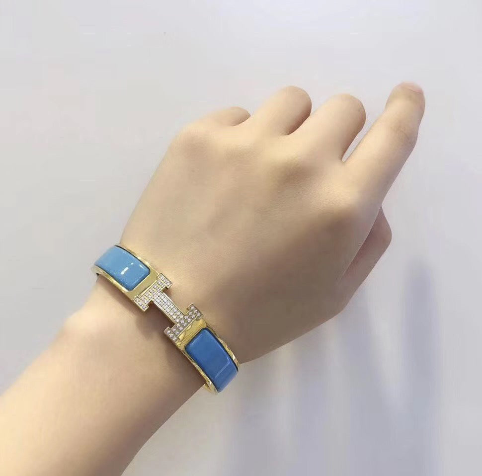 [Vintora]H CLOUD BLUE BRACELET GOLD DIAMOND