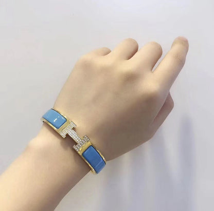 [Vintora]H CLOUD BLUE BRACELET GOLD DIAMOND