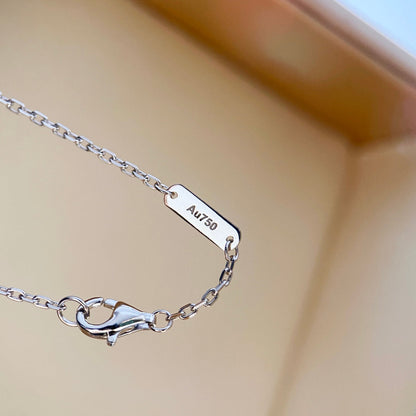 [Vintora]CLOVER DIAMOND NECKLACE SILVER