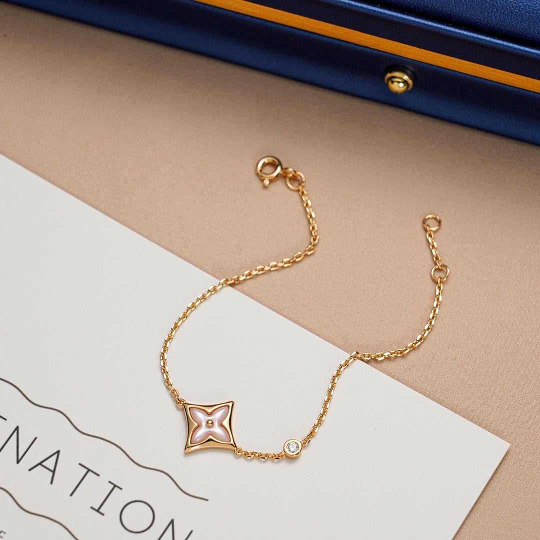 [Vintora]STAR 1 DIAMOND PINK GOLD BRACELET