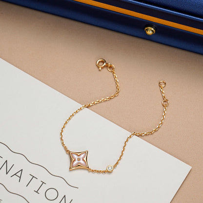 [Vintora]STAR 1 DIAMOND PINK GOLD BRACELET