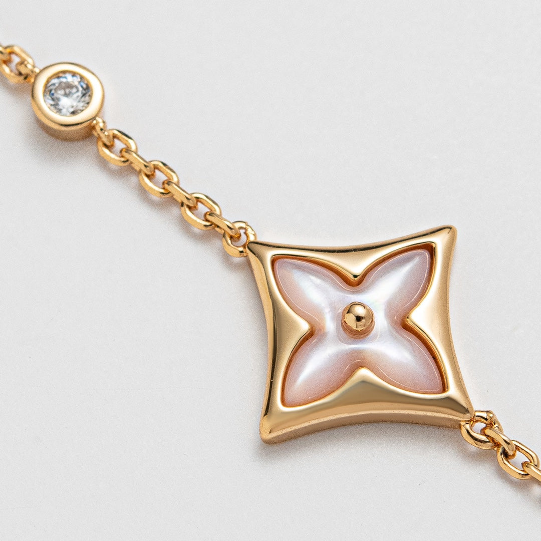 [Vintora]STAR 1 DIAMOND PINK GOLD BRACELET