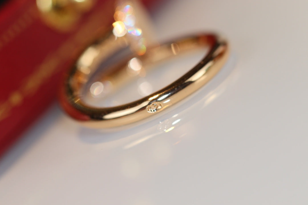 [Vintora]JUSTE RING 2.65MM GOLD DIAMOND