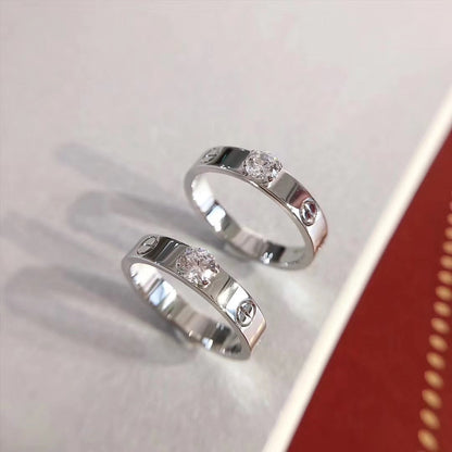 [Vintora]LOVE RING 3.6MM 1 BIG DIAMOND