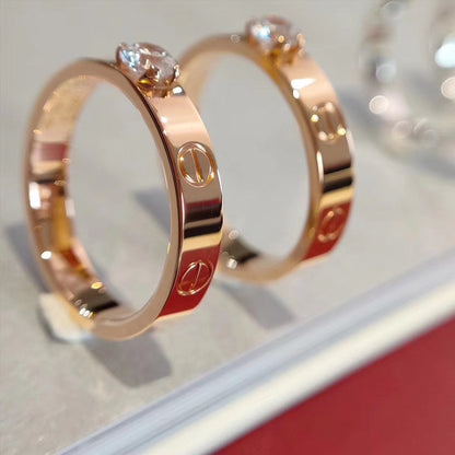[Vintora]LOVE RING 3.6MM 1 BIG DIAMOND