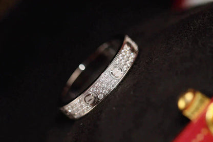 [Vintora]LOVE RING 3.6MM DIAMOND PAVED