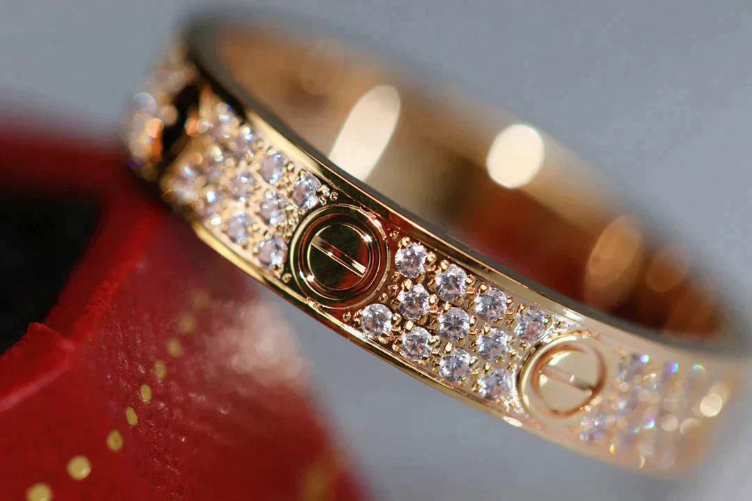 [Vintora]LOVE RING 3.6MM DIAMOND PAVED