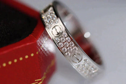 [Vintora]LOVE RING 3.6MM DIAMOND PAVED