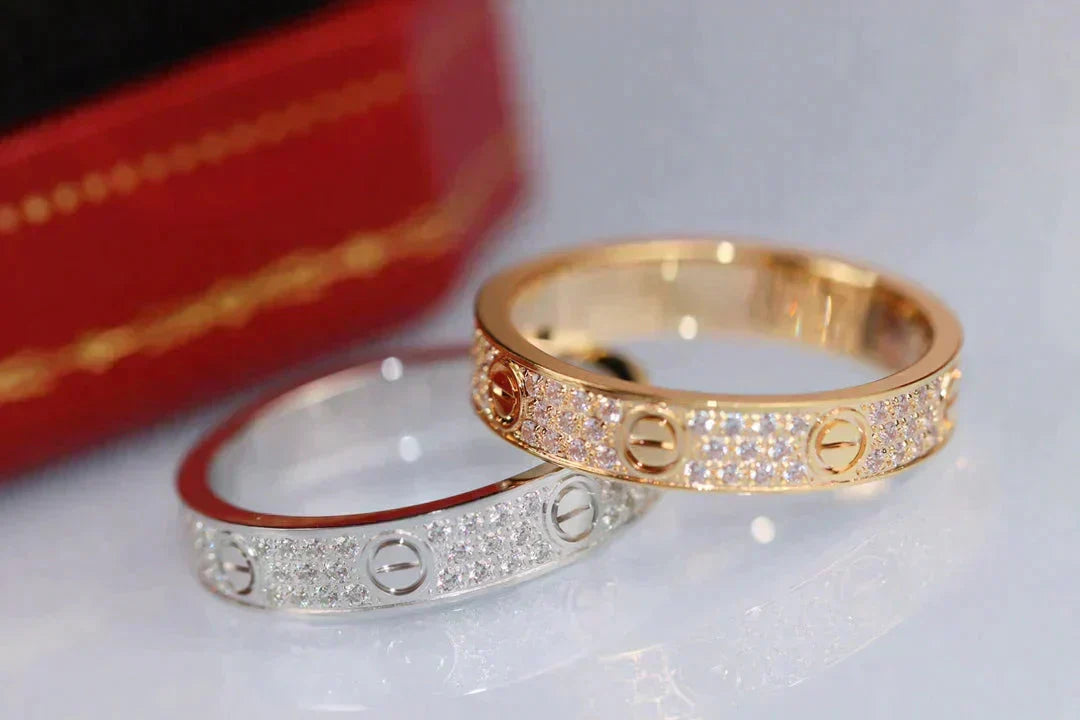 [Vintora]LOVE RING 3.6MM DIAMOND PAVED