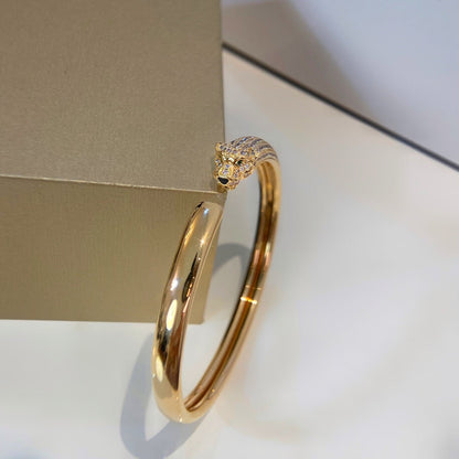 [Vintora]PANTHERE GOLD DIAMOND OPEN BRACELET