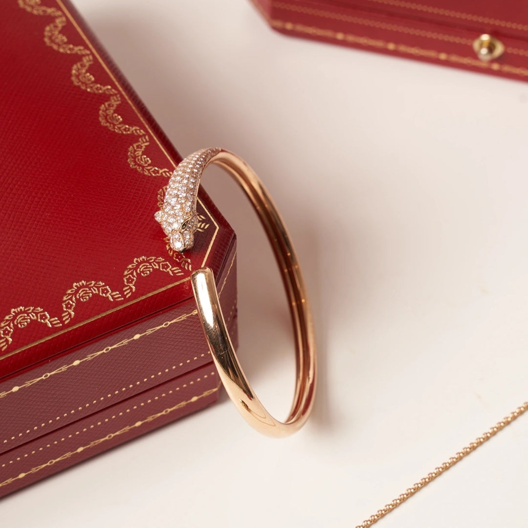 [Vintora]PANTHERE Vintora GOLD DIAMOND OPEN BRACELET