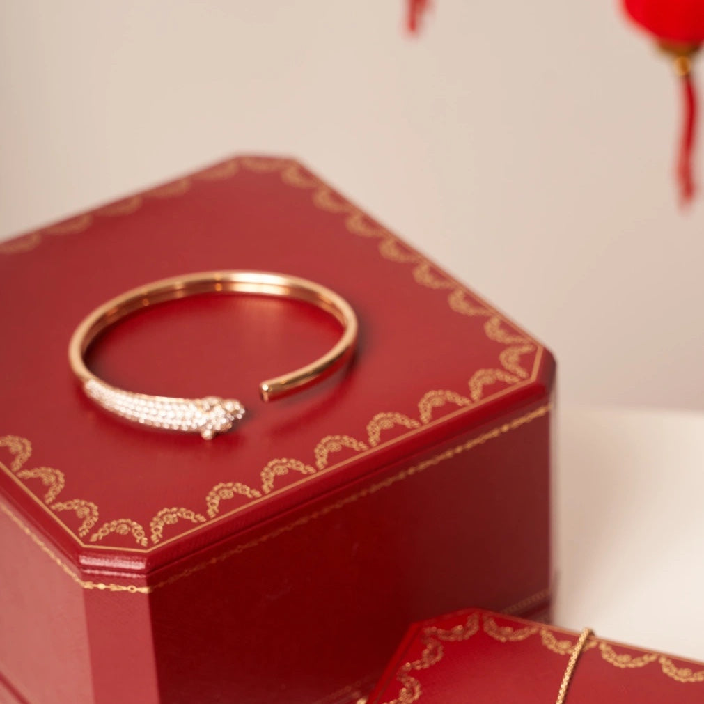 [Vintora]PANTHERE Vintora GOLD DIAMOND OPEN BRACELET