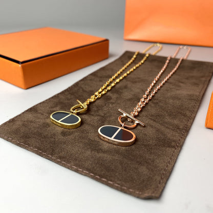 [Vintora]CHAINE VERSO BLACK CERAMIC NECKLACE