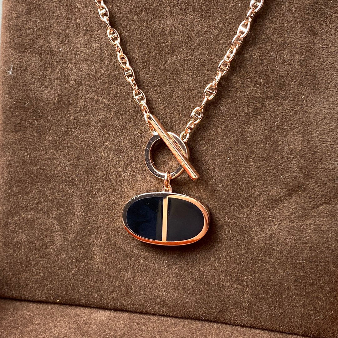 [Vintora]CHAINE VERSO BLACK CERAMIC NECKLACE