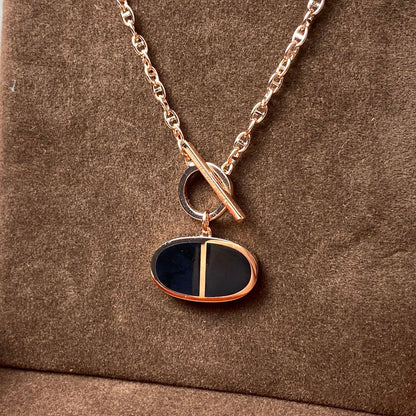 [Vintora]CHAINE VERSO BLACK CERAMIC NECKLACE