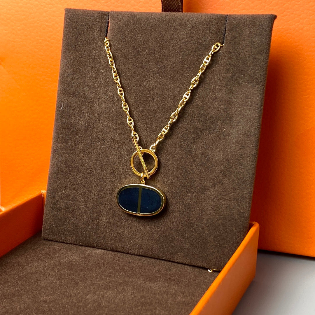 [Vintora]CHAINE VERSO BLACK CERAMIC NECKLACE