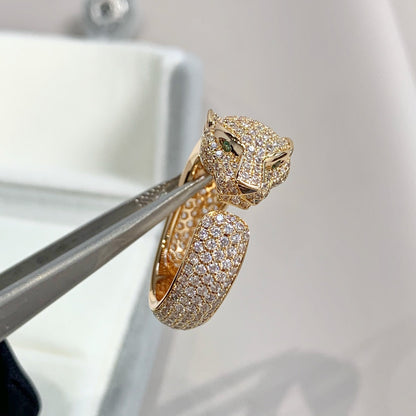 [Vintora]PANTHERE PINK GOLD DIAMOND RING