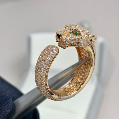[Vintora]PANTHERE PINK GOLD DIAMOND RING
