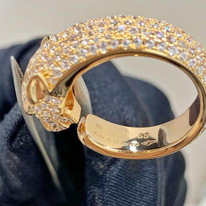 [Vintora]PANTHERE PINK GOLD DIAMOND RING