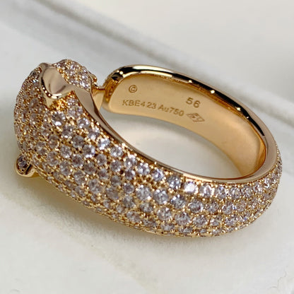 [Vintora]PANTHERE PINK GOLD DIAMOND RING