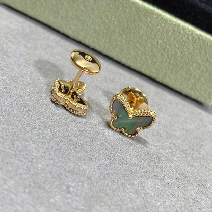 [Vintora]BUTTERFLY DARK MOP  EARRINGS