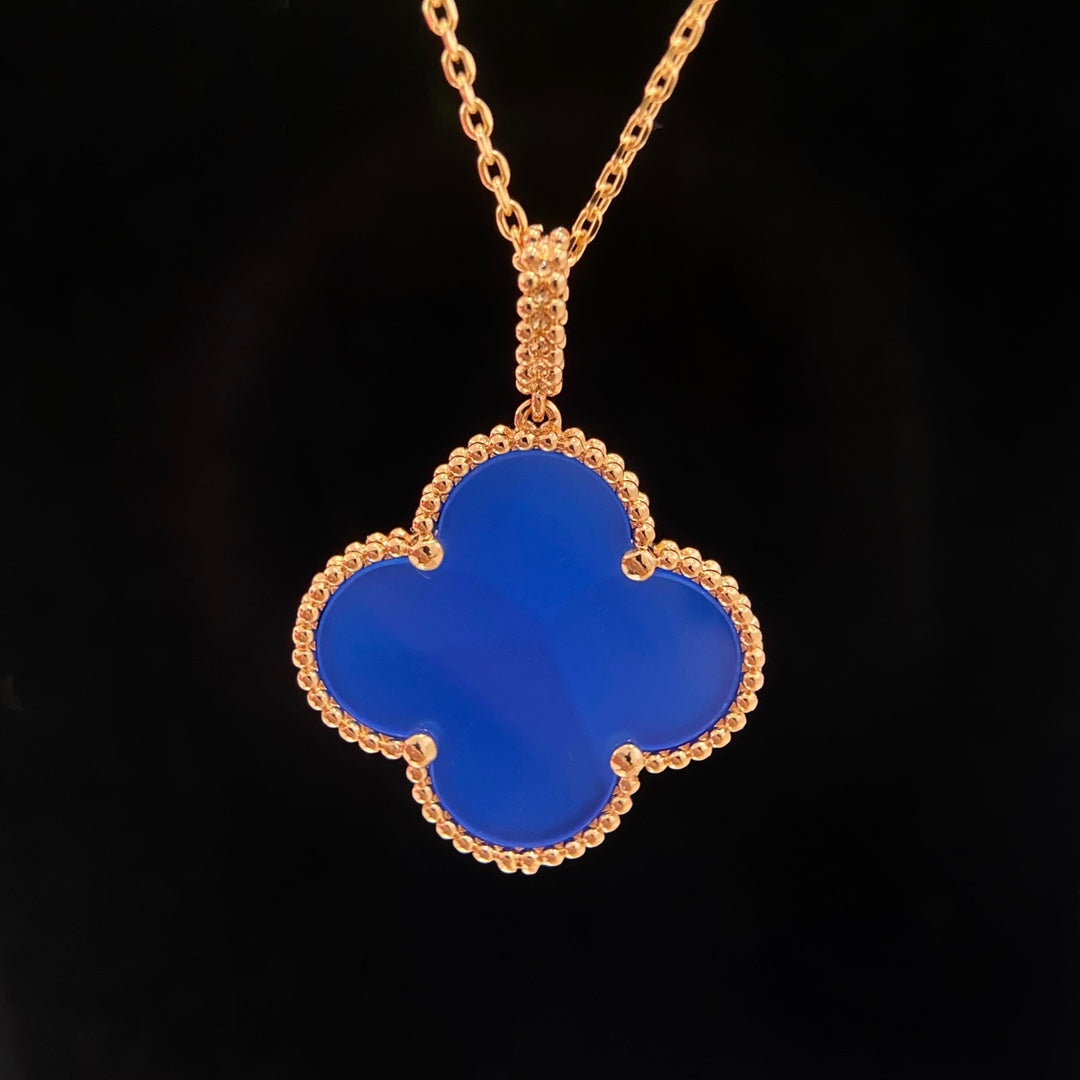 [Vintora]CLOVER 25MM NECKLACE TURQUOISE Vintora GOLD