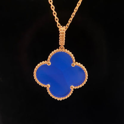 [Vintora]CLOVER 25MM NECKLACE TURQUOISE Vintora GOLD
