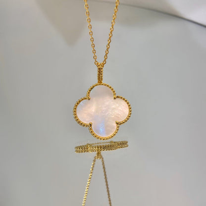 [Vintora]CLOVER 25MM MOP LARGE PENDANT NECKLACE