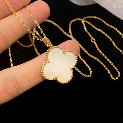 [Vintora]CLOVER 25MM MOP LARGE PENDANT NECKLACE