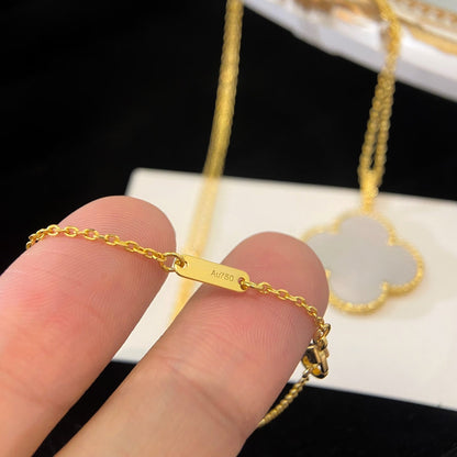 [Vintora]CLOVER 25MM MOP LARGE PENDANT NECKLACE