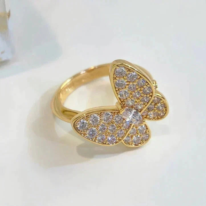 [Vintora]BUTTERFLY DIAMOND RING