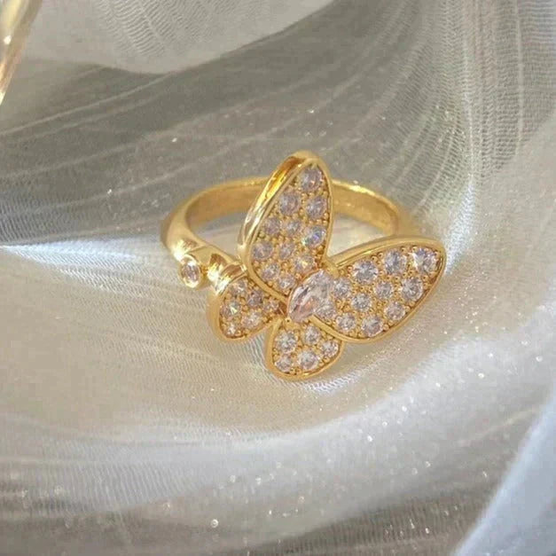 [Vintora]BUTTERFLY DIAMOND RING