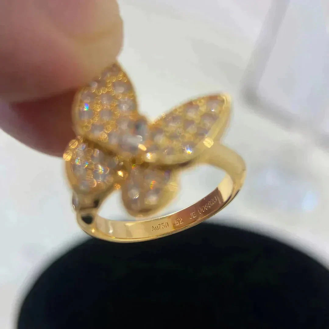 [Vintora]BUTTERFLY DIAMOND RING