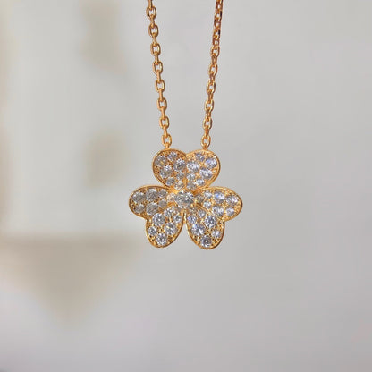 [Vintora]FLOWER DIAMOND NECKLACE