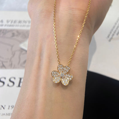[Vintora]FLOWER DIAMOND NECKLACE