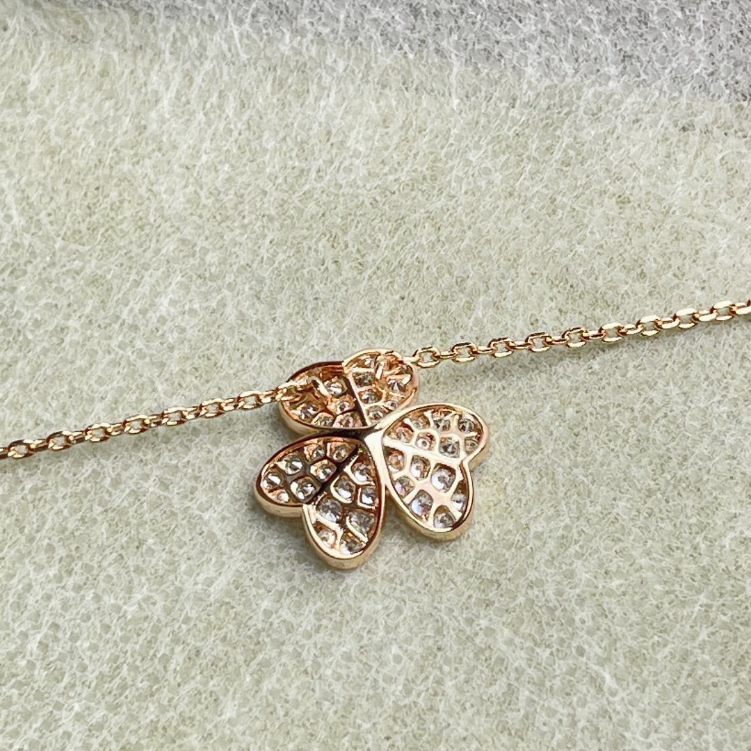 [Vintora]FLOWER DIAMOND NECKLACE