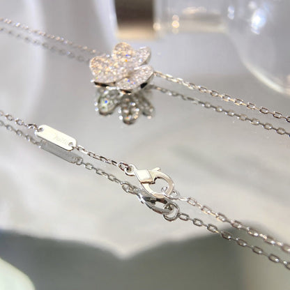 [Vintora]FLOWER DIAMOND NECKLACE