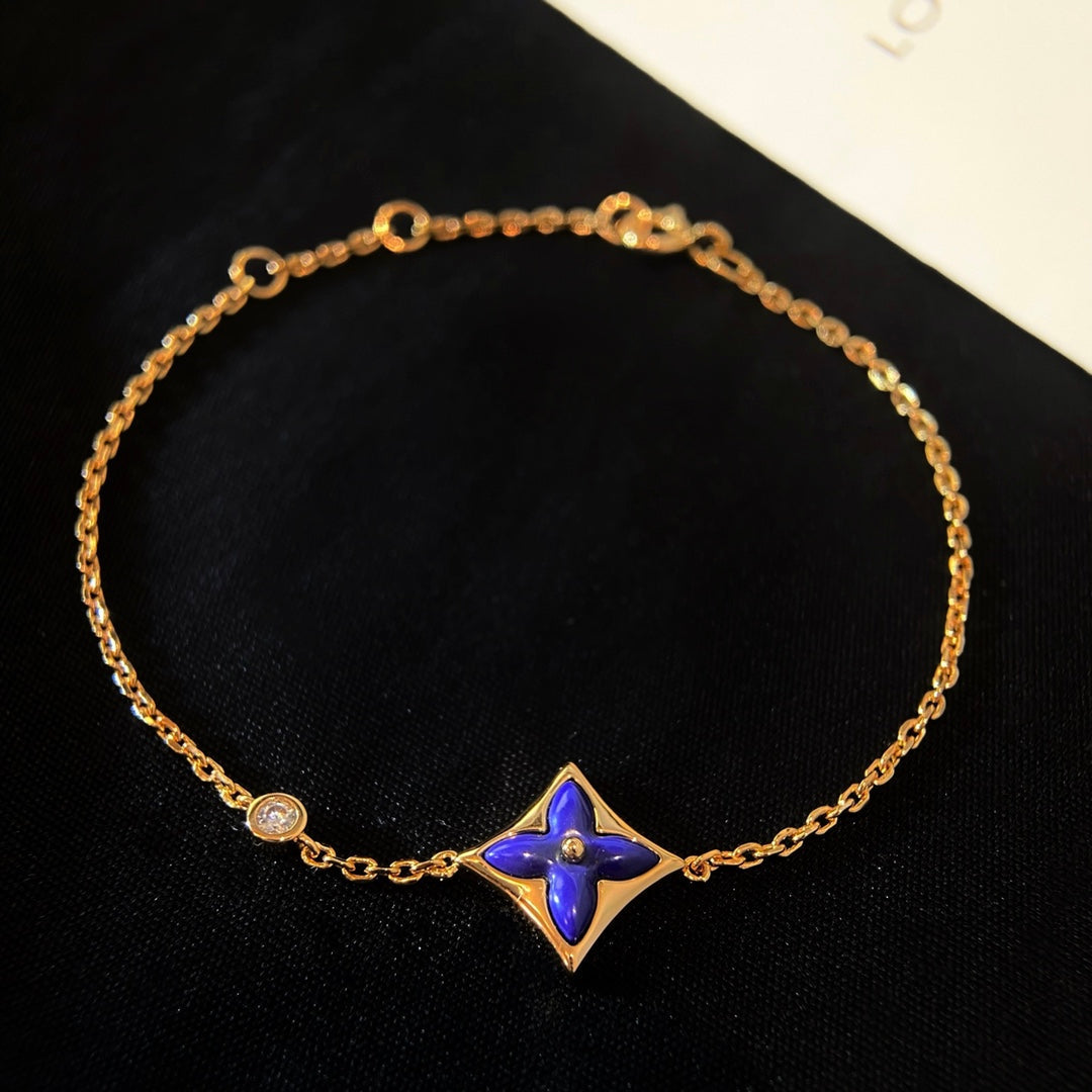 [Vintora]COLOR STAR PINK GOLD DIAMOND BRACELET