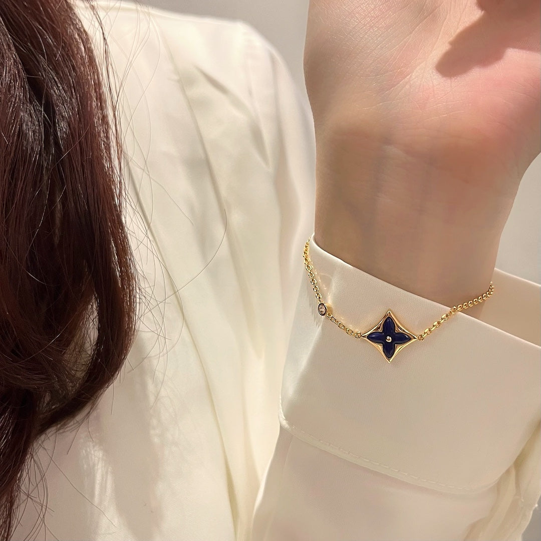 [Vintora]COLOR STAR PINK GOLD DIAMOND BRACELET