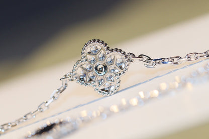 [Vintora]CLOVER 20 MOTIFS ONYX DIAMOND SILVER