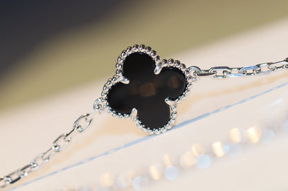 [Vintora]CLOVER 20 MOTIFS ONYX DIAMOND SILVER