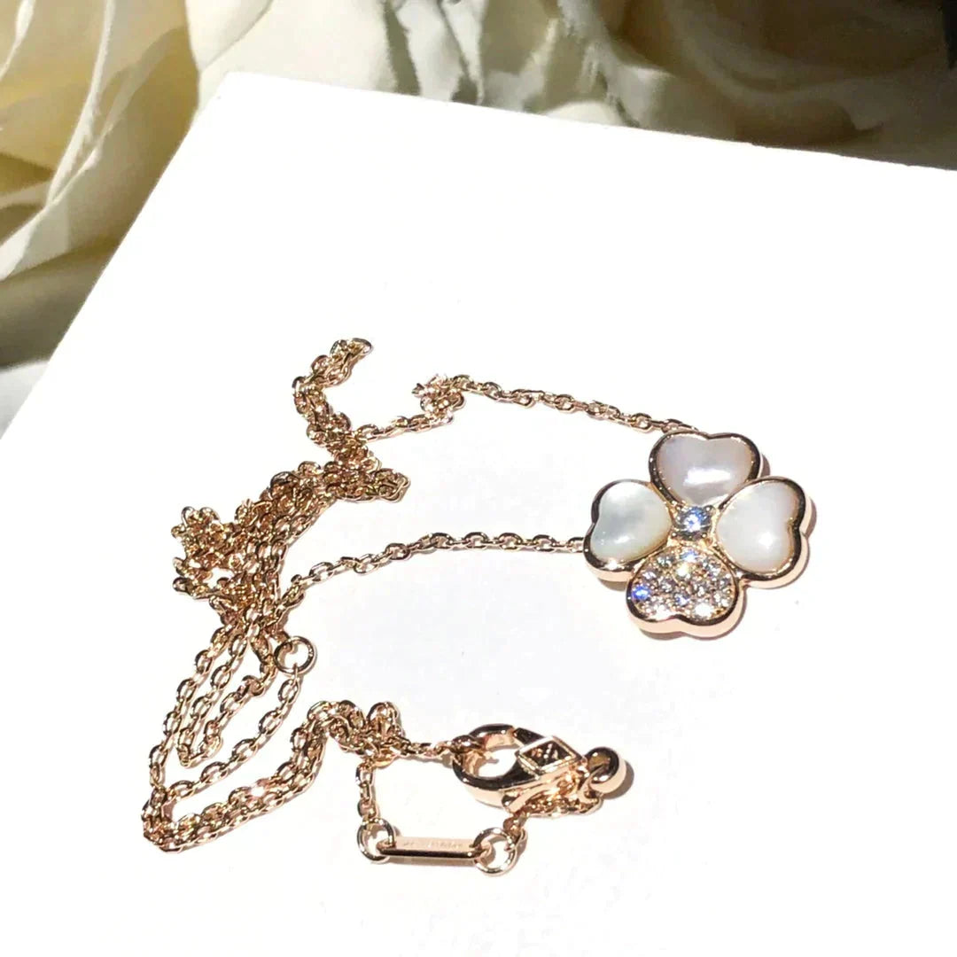 [Vintora]CLOVER MOP DIAMOND Vintora GOLD NECKLACE