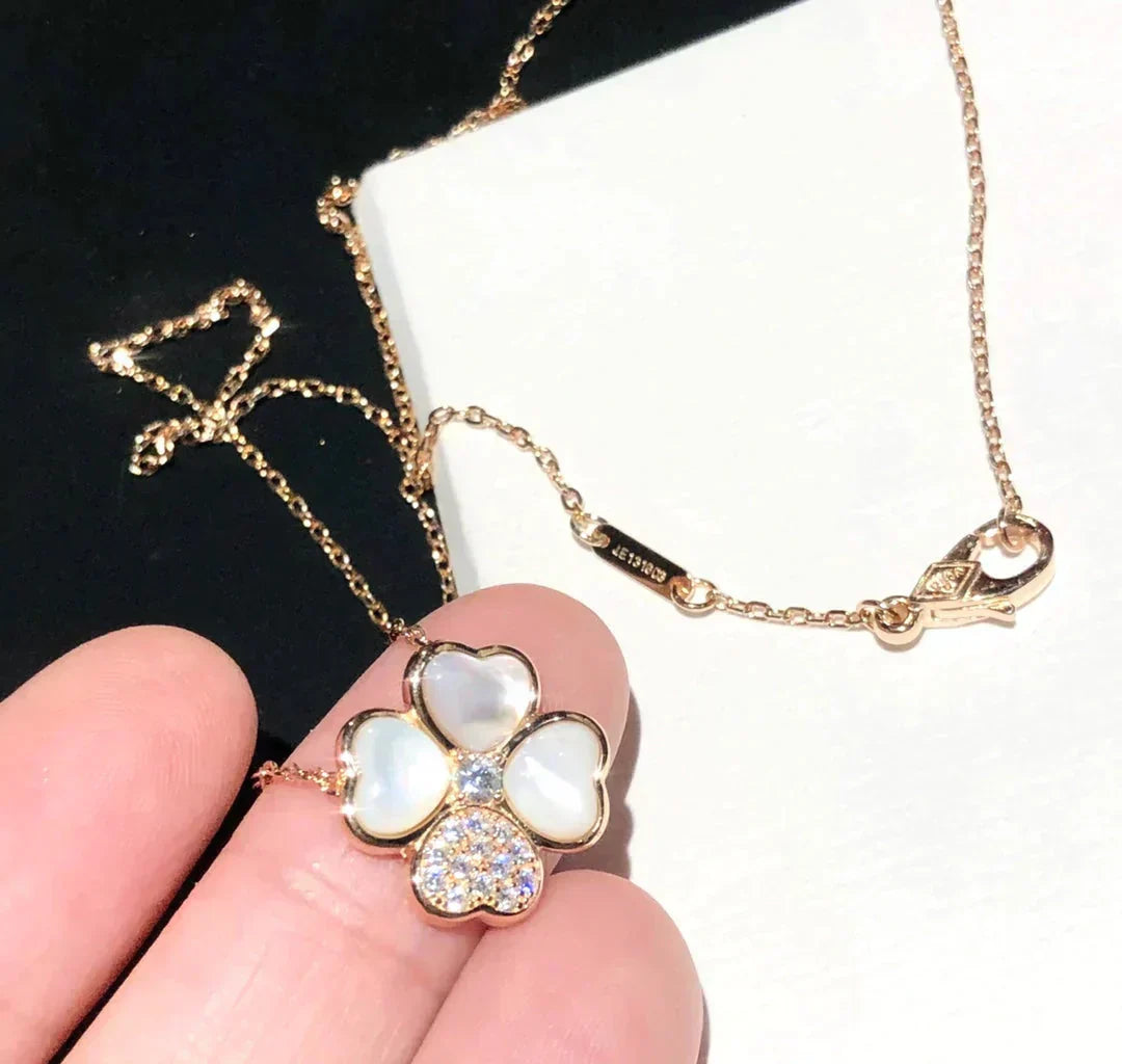 [Vintora]CLOVER MOP DIAMOND Vintora GOLD NECKLACE
