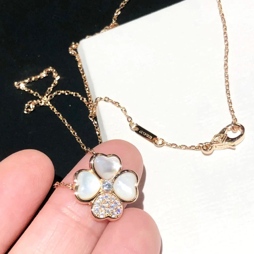[Vintora]CLOVER MOP DIAMOND Vintora GOLD NECKLACE