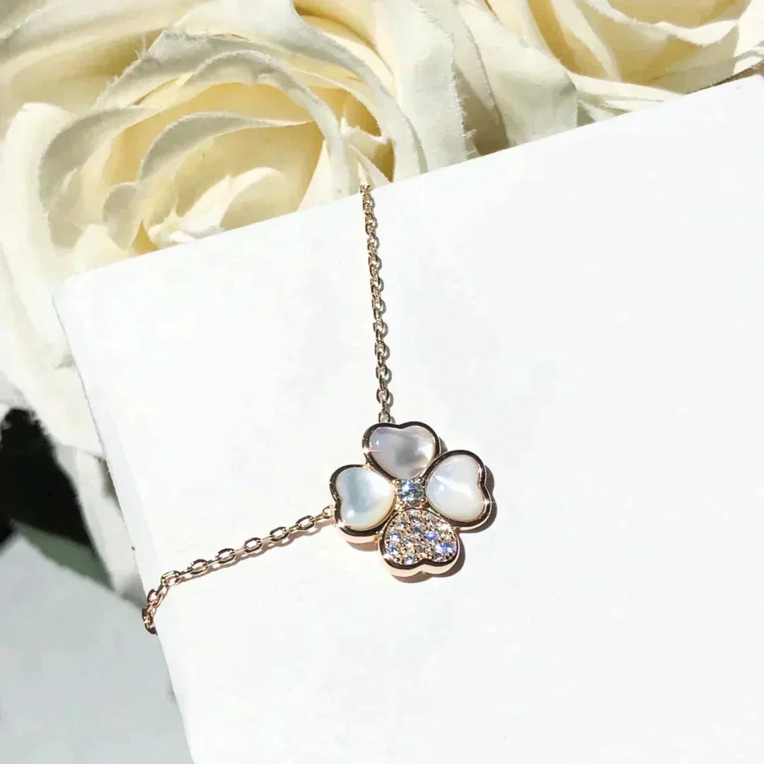 [Vintora]CLOVER MOP DIAMOND Vintora GOLD NECKLACE