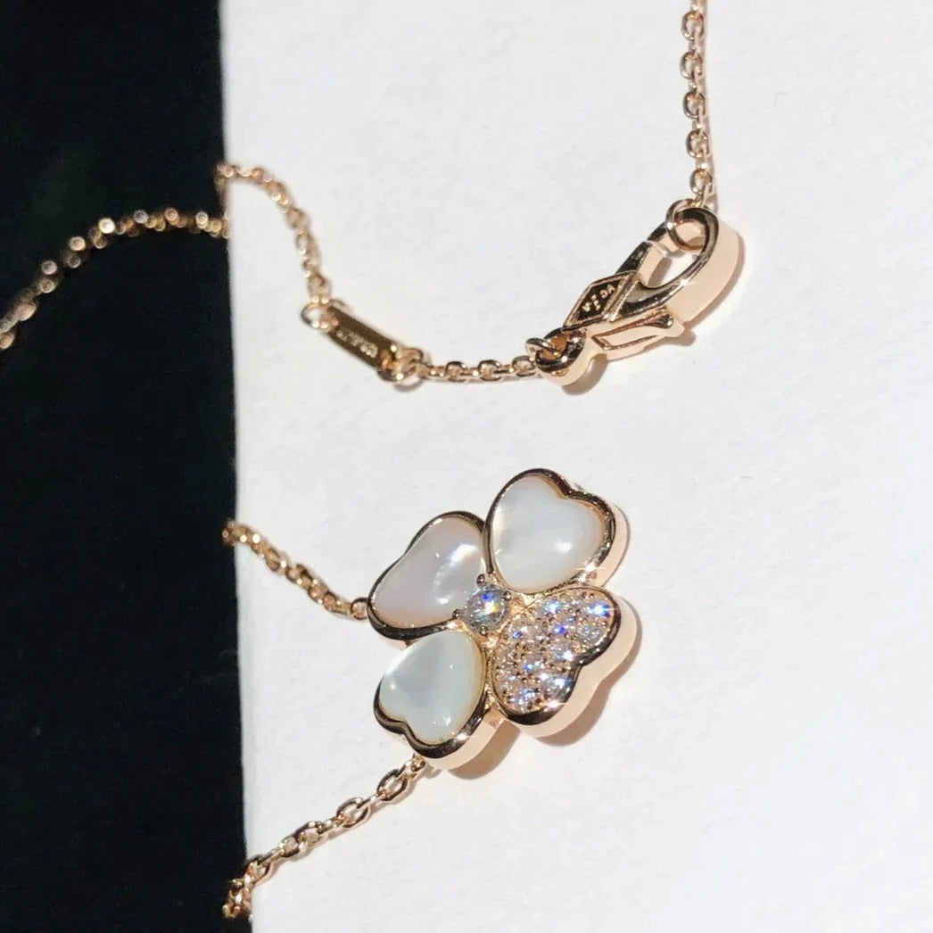 [Vintora]CLOVER MOP DIAMOND Vintora GOLD NECKLACE