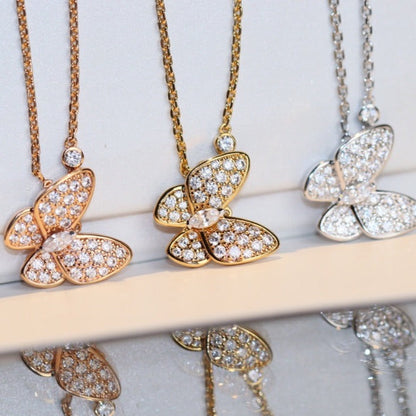[Vintora]BUTTERFLY DIAMOND NECKLACE