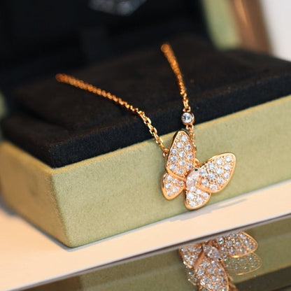 [Vintora]BUTTERFLY DIAMOND NECKLACE