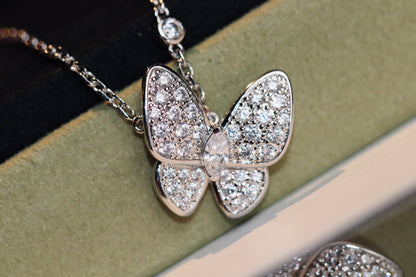 [Vintora]BUTTERFLY DIAMOND NECKLACE