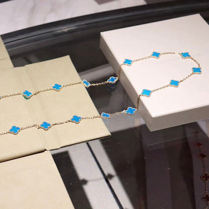 [Vintora]CLOVER 20 MOTIFS TURQUOISE GOLD